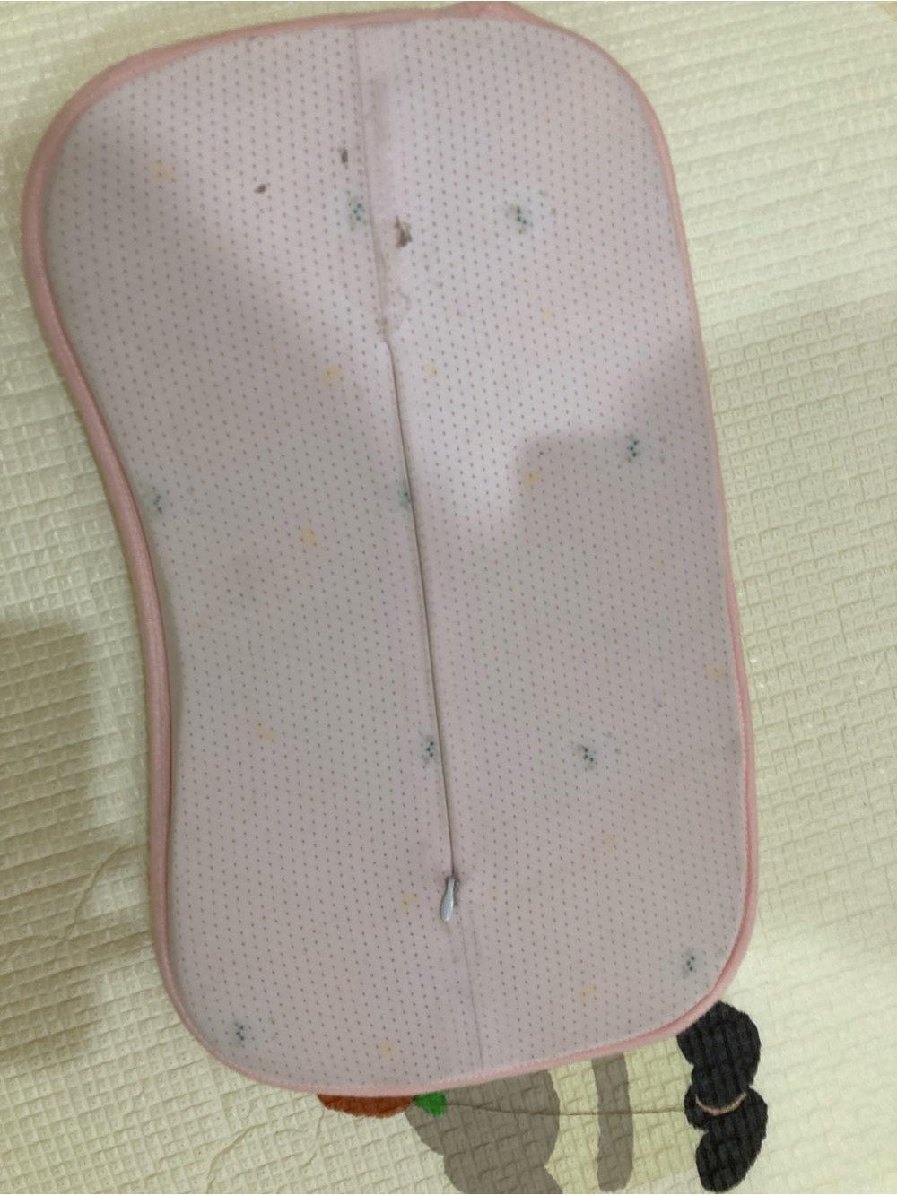 Pink Kids Head Support Pillow - Soft Infant Neck Cushion